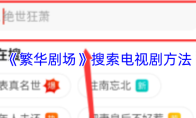《繁华剧场》搜索电视剧方法