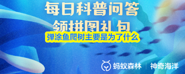 弹涂鱼爬树主要是为了什么(图1)