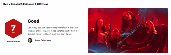 《黑袍纠察队》衍生剧《V世代》第二季开播 IGN评7分(图1)