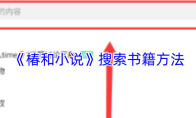 《椿和小说》搜索书籍方法
