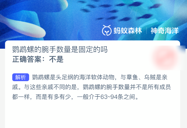 鹦鹉螺的腕手数量是固定的吗(图2)
