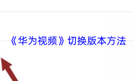 《华为视频》切换版本方法