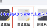 《华为视频》设置会员主题方法