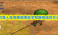 村落人生查看部落名字和其他成员方法