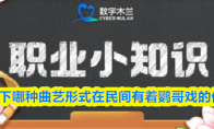 以下哪种曲艺形式在民间有着鹦哥戏的俗称