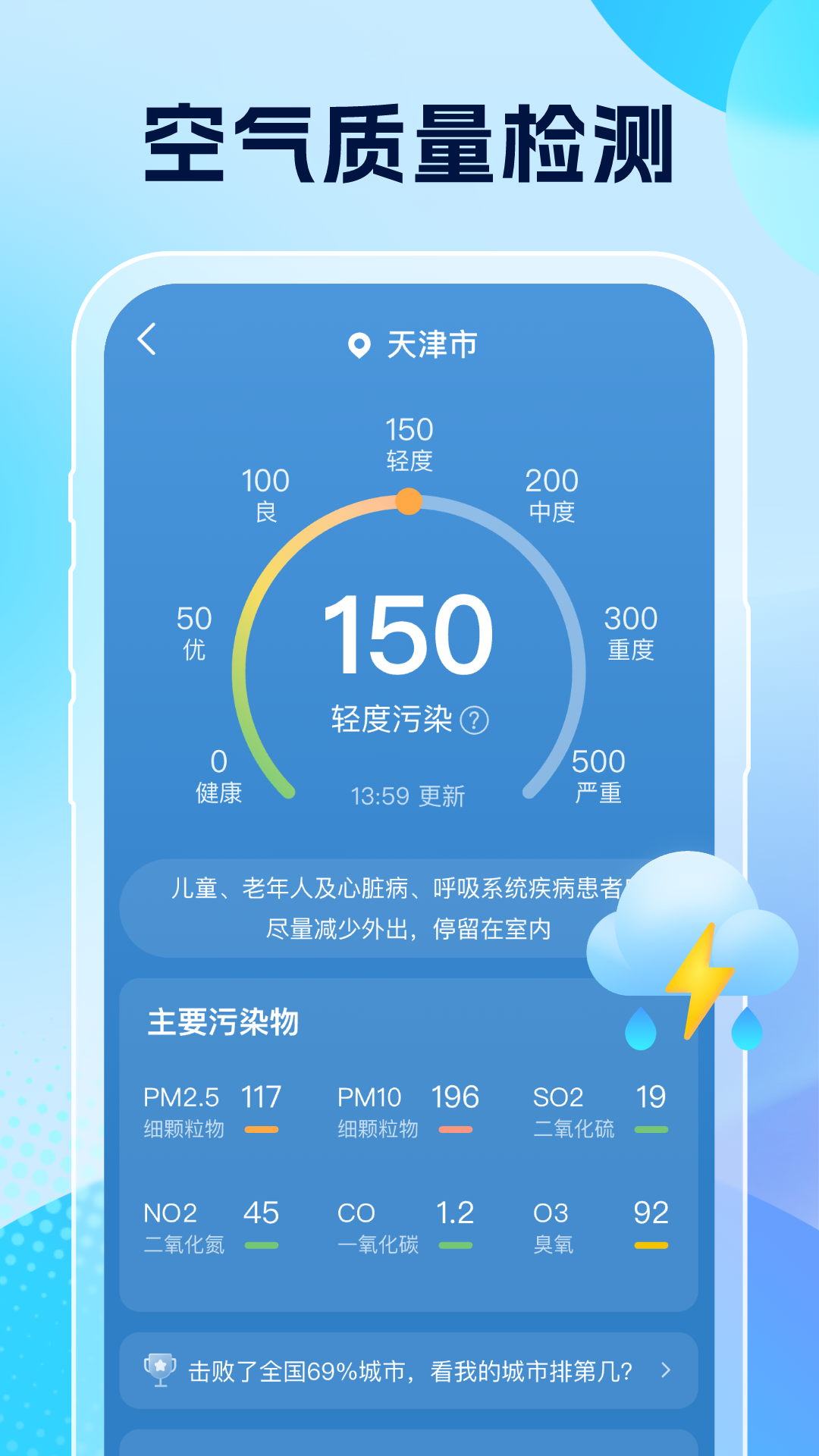 
雨意天气