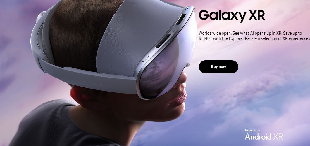 三星发布首款XR扩展现实头显Galaxy XR：1799美元起售