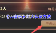 《vv音乐》红人认证方法