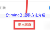 《timing》退群方法介绍