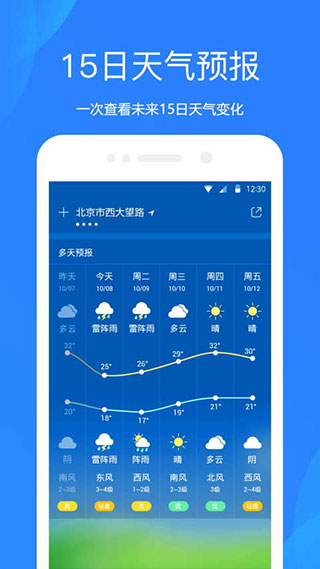
天气预报 官方正版