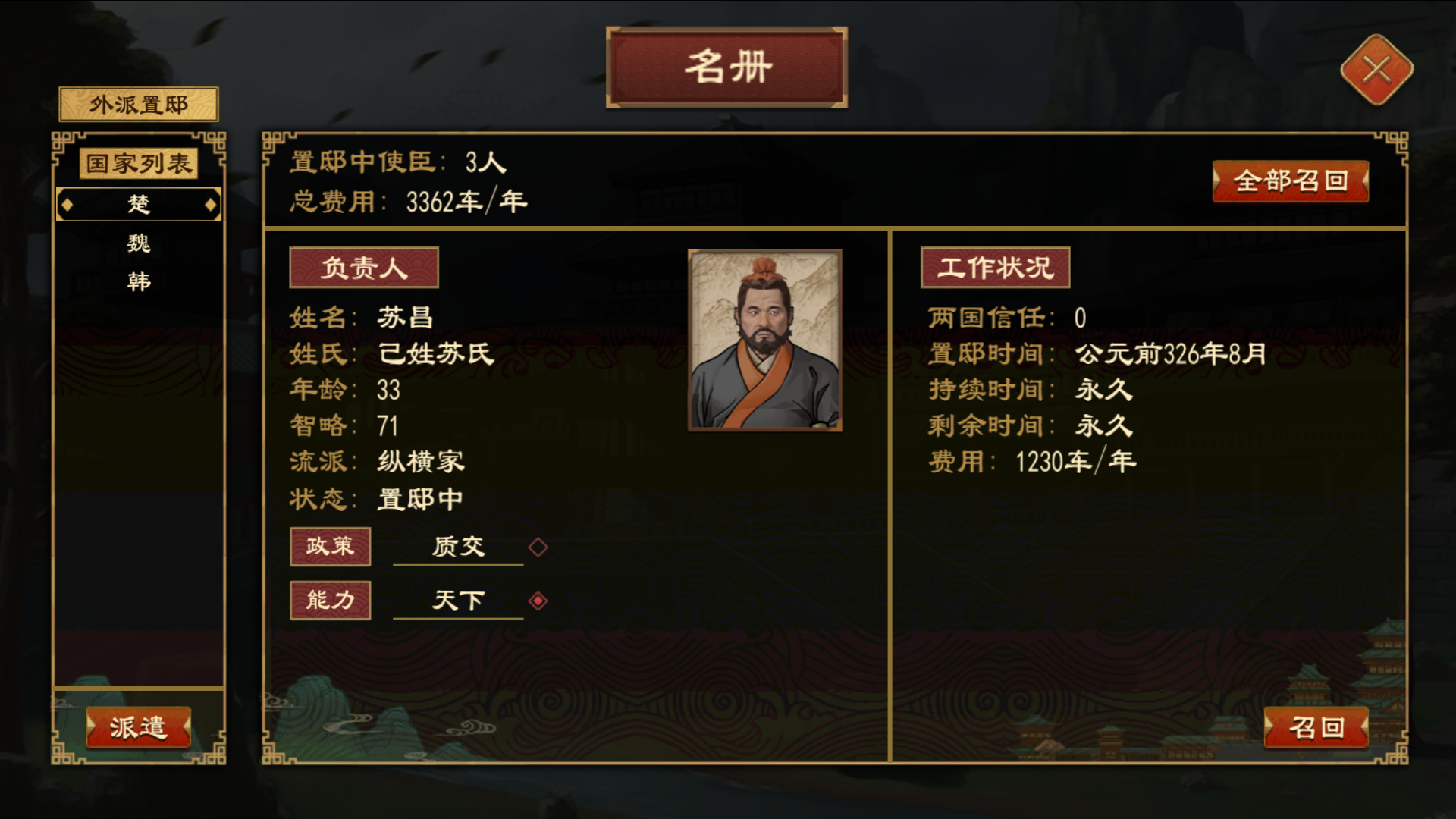 《大周列国志》置邸功能与效果一览(图3) 《大周列国志》置邸功能与效果一览