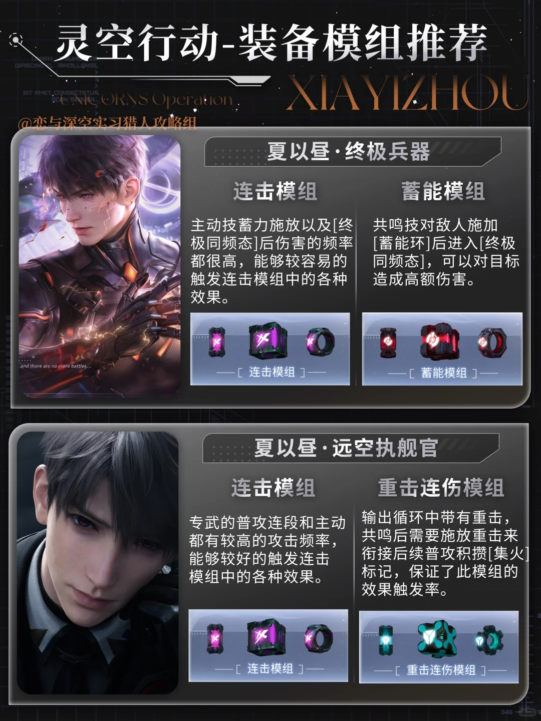 《恋与深空》全男主灵空行动模组选择攻略