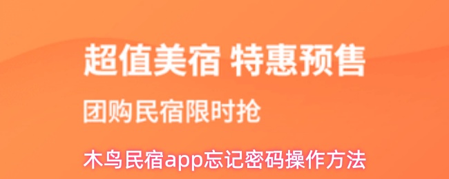 木鸟民宿app忘记密码操作方法