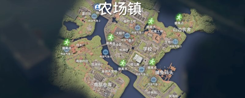 《逃离鸭科夫》农场镇南部区域地图详解分享(图1) 《逃离鸭科夫》农场镇南部区域地图详解分享