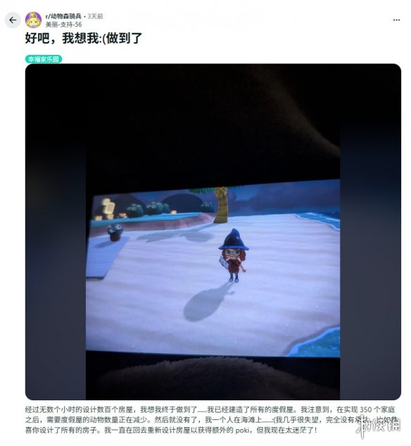 动森玩家完成全部设计 耗时两年未获任何游戏奖励(图2)