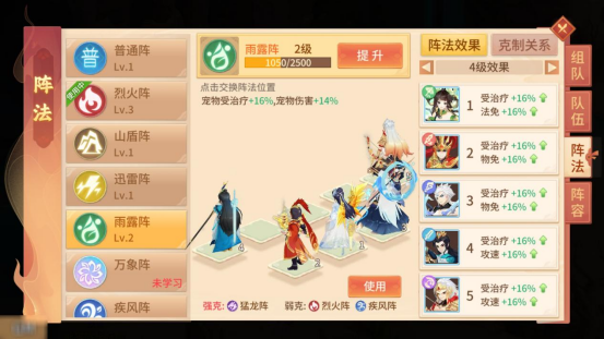 《梦想桃源》队伍阵法攻略