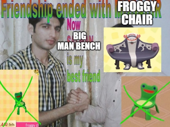 ‌《动物森友会》座椅争霸赛：曼曼长椅VS青蛙椅(图2)