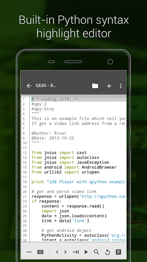 
Qpython3 编辑器手机版