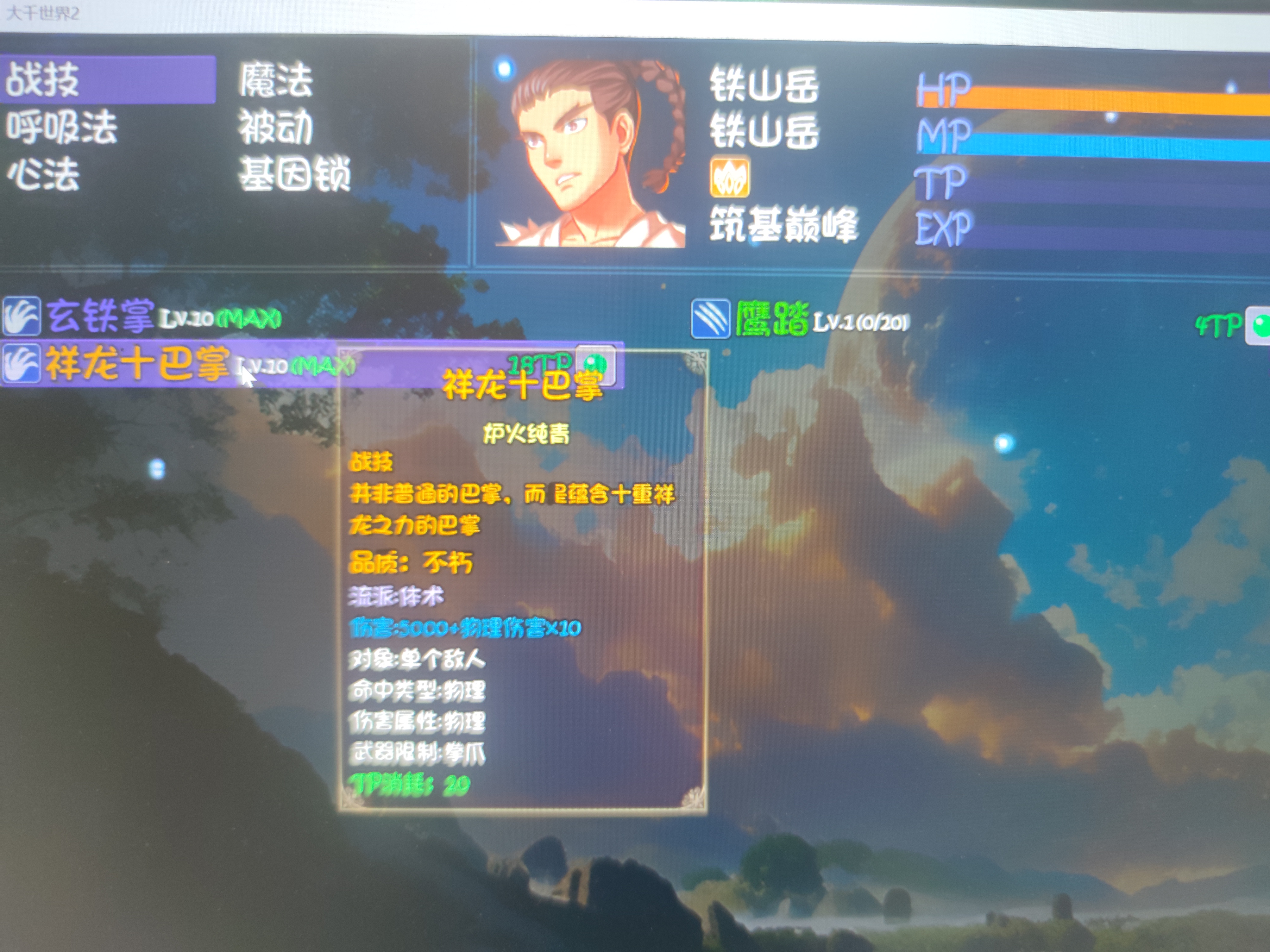 《大千世界2》铁山岳中后期过度攻略