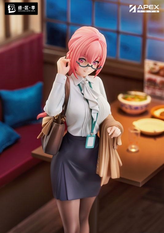 绝区零月城柳 OL风黑丝眼镜尽显成年人魅力 1/8 模型(图1)