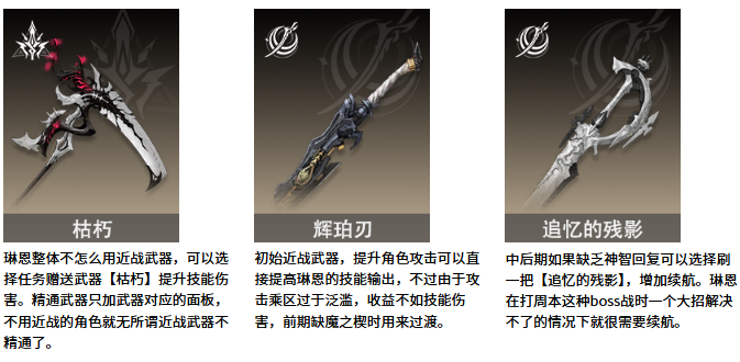 二重螺旋琳恩武器选择推荐1