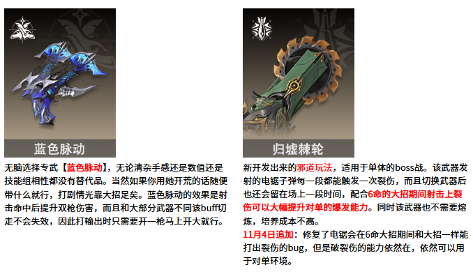 二重螺旋琳恩武器选择推荐2