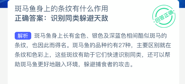 斑马鱼身上的条纹有什么作用(图2)