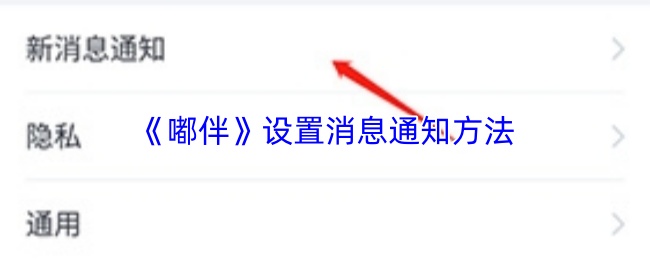 《嘟伴》设置消息通知方法