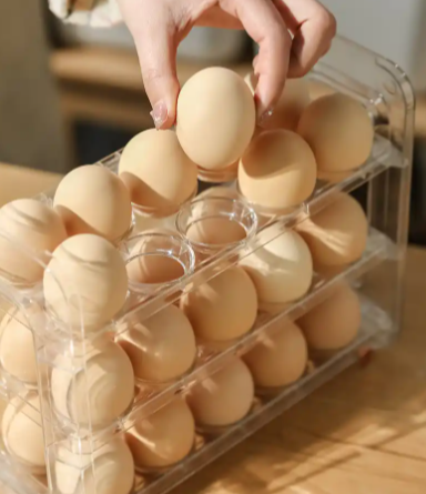 鸡蛋储存时，最好如何摆放？