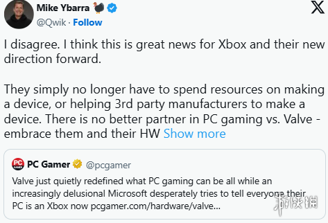 暴雪前总裁称Valve进军家用主机市场实为利好Xbox！(图2)