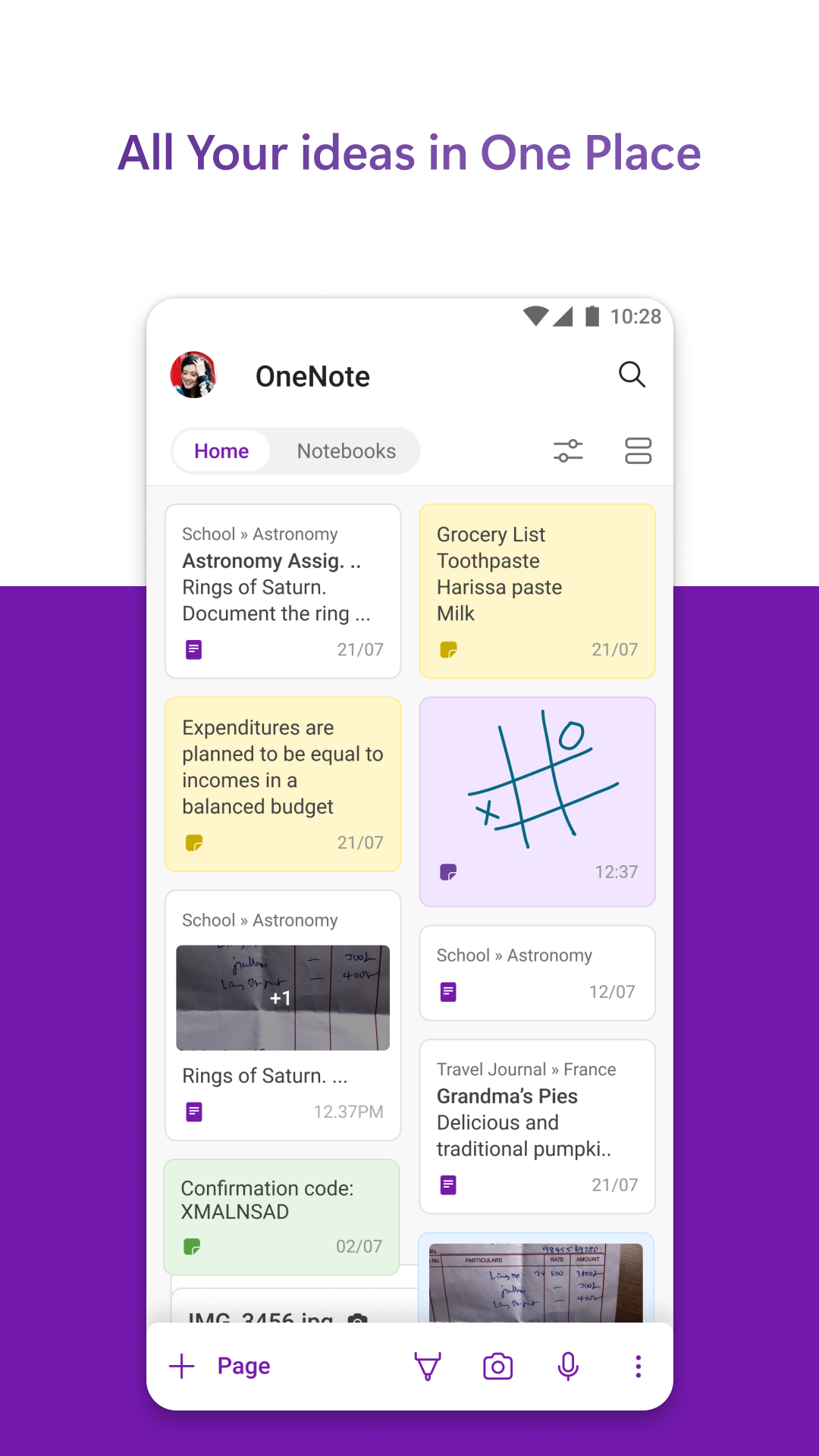 
OneNote app