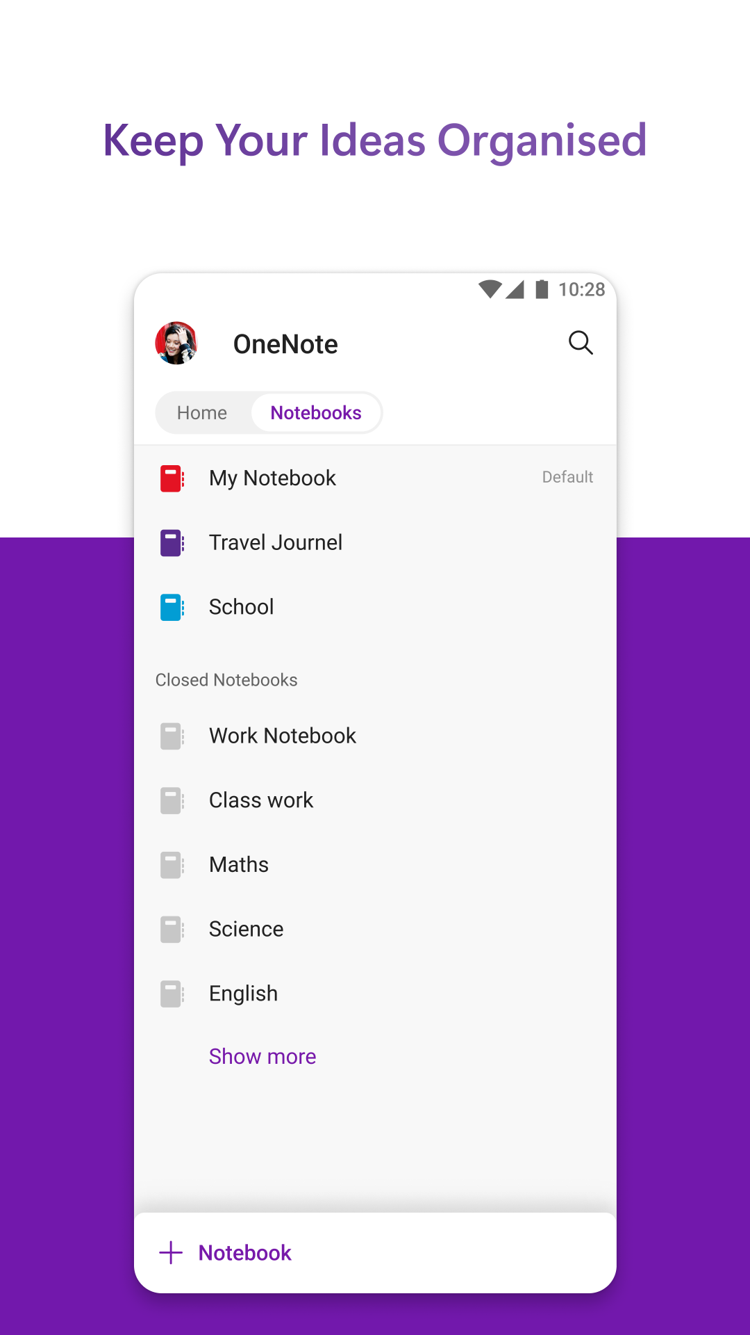 
OneNote app