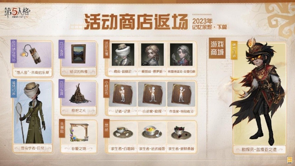 新程再启《第五人格》全新主线版本《昨日之笼》今日开启！