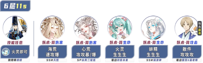 阴阳师姑获鸟竞速阵容搭配推荐2