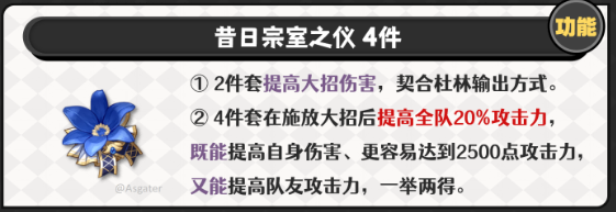 原神杜林圣遗物词条选择推荐1