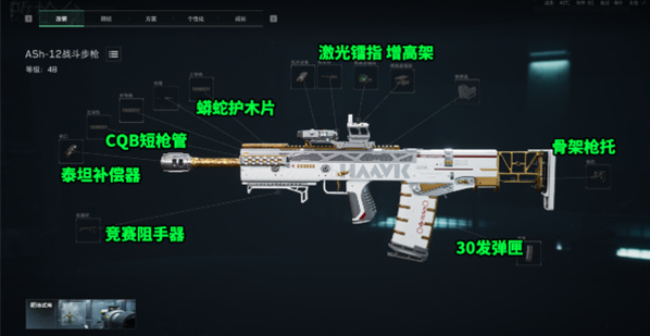 三角洲行动ASh12步枪配件改装推荐2