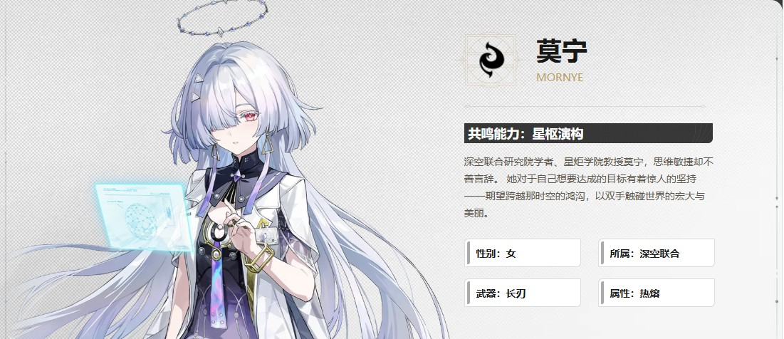 莫宁角色定位介绍1