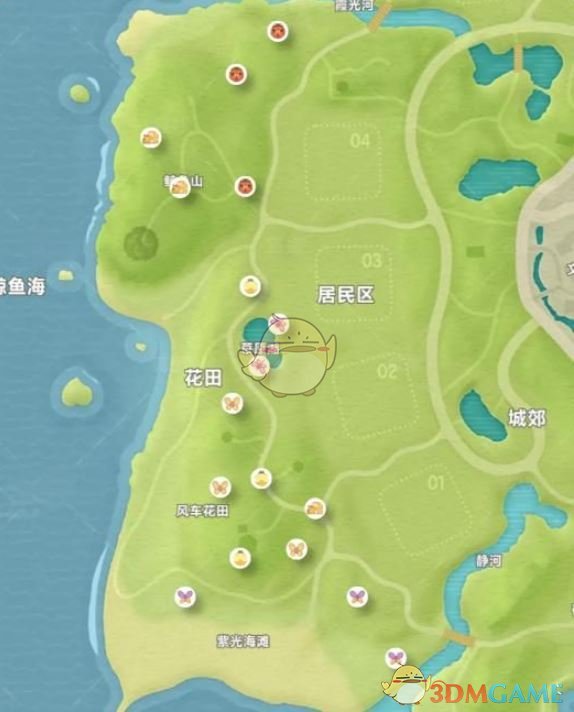 《心动小镇》春野令限定虫捕捉位置