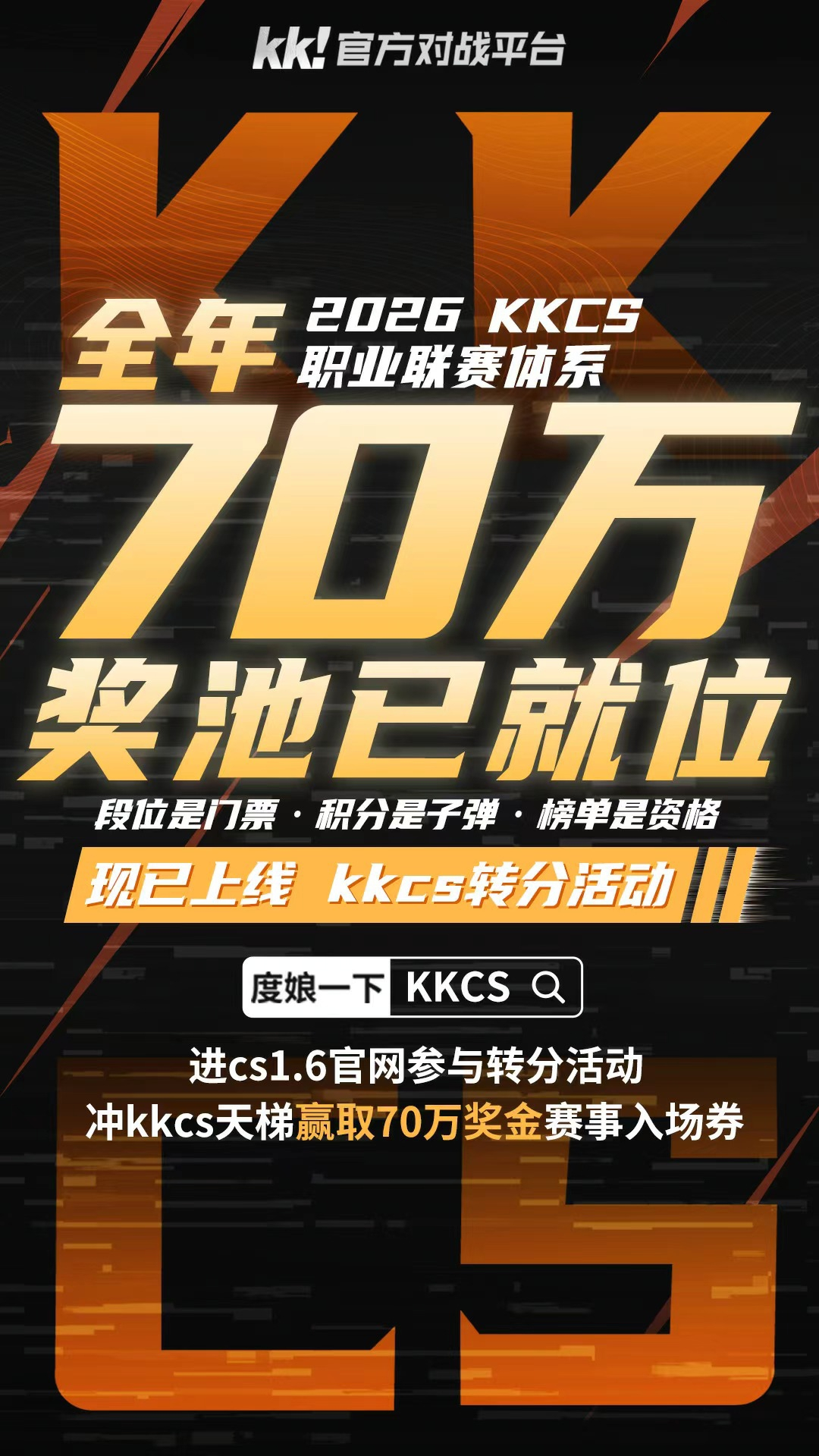 CNCS20周年，Alex坐镇KK官方对战平台70万赛事，转分助力逐梦赛场！