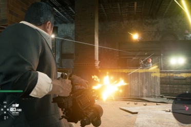 马东锡出演游戏《龙帮》新截图公布：手持加特林扫射！