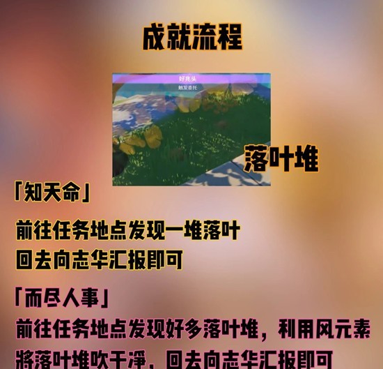 《原神》知天命和而尽人事攻略