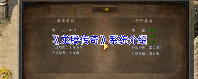《龙腾传奇》系统介绍