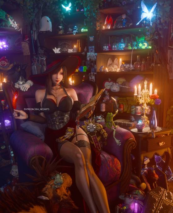 太可啦! 《最终幻想7》全新3D渲染图:蒂法成甜点高手(图3)