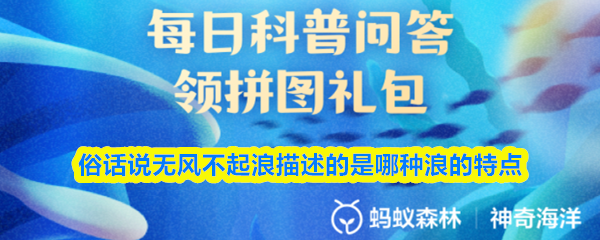 俗话说无风不起浪描述的是哪种浪的特点(图1)