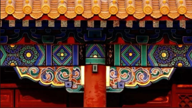 哪一项是中国古建筑彩绘的主要功能？