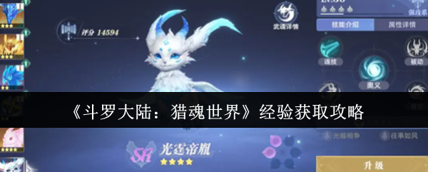 《斗罗大陆：猎魂世界》经验获取攻略