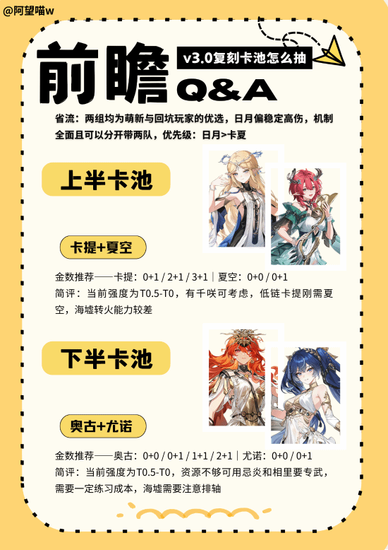 《鸣潮》3.0复刻角色抽取意见