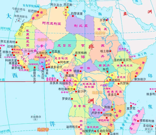 赤道穿过了几个非洲国家？