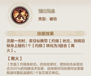 《幻唐志：洪荒现世》灼烧控制队搭配