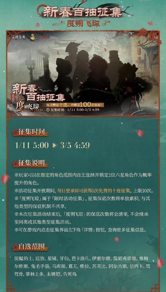 《重返未来：1999》度朔飞琼卡池攻略